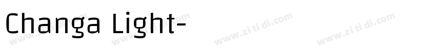 Changa Light字体转换